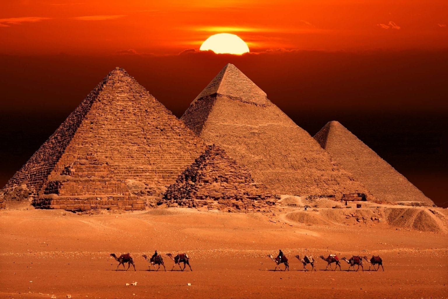 Unknown chapter in the history of the pyramids